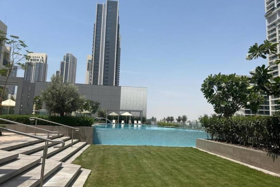 Property building, Day, Natural landscape, Garden, Garden view, Pool view, Swimming pool