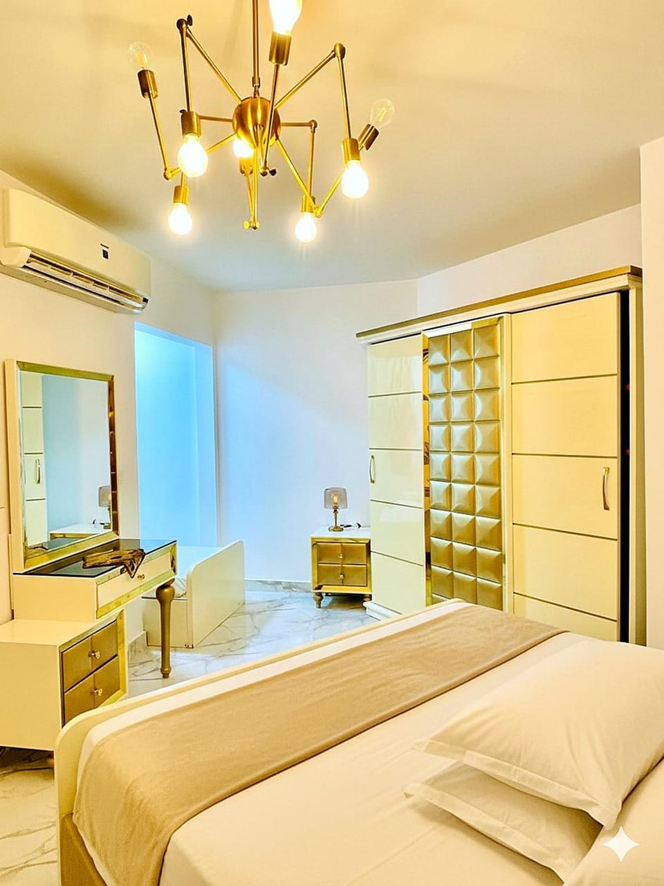 Bed, Decorative detail, Bedroom