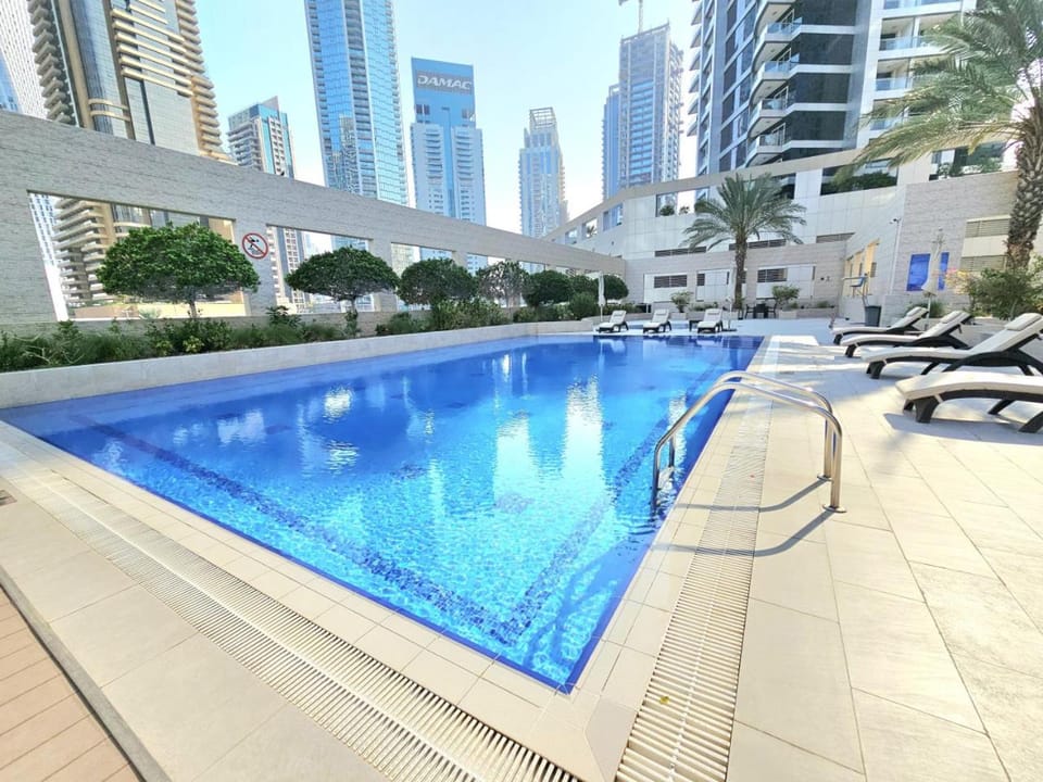 Pool view, Swimming pool, sunbed