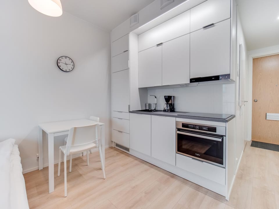 Dining area, oven, stove, kitchen