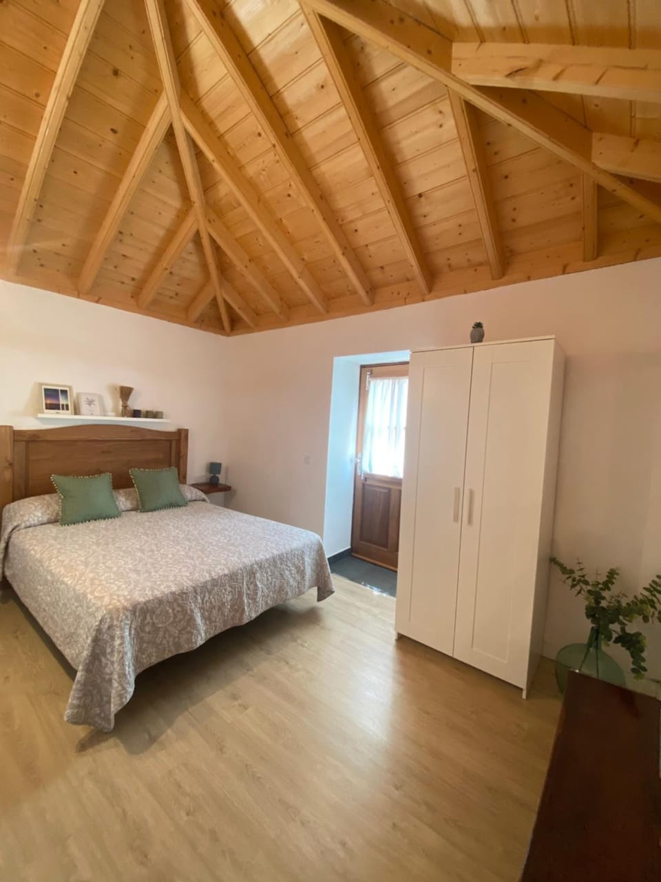 Bed, storage, wardrobe