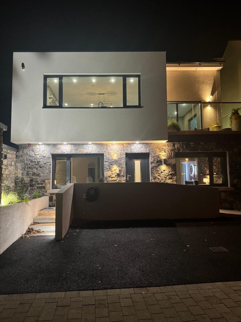 Property building, Patio, Night