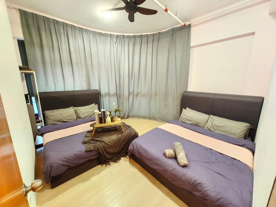 G5 1-8Pax Cozy 2Room Sunway Medical 3Q beds TV WIFI Apartment in Subang Jaya