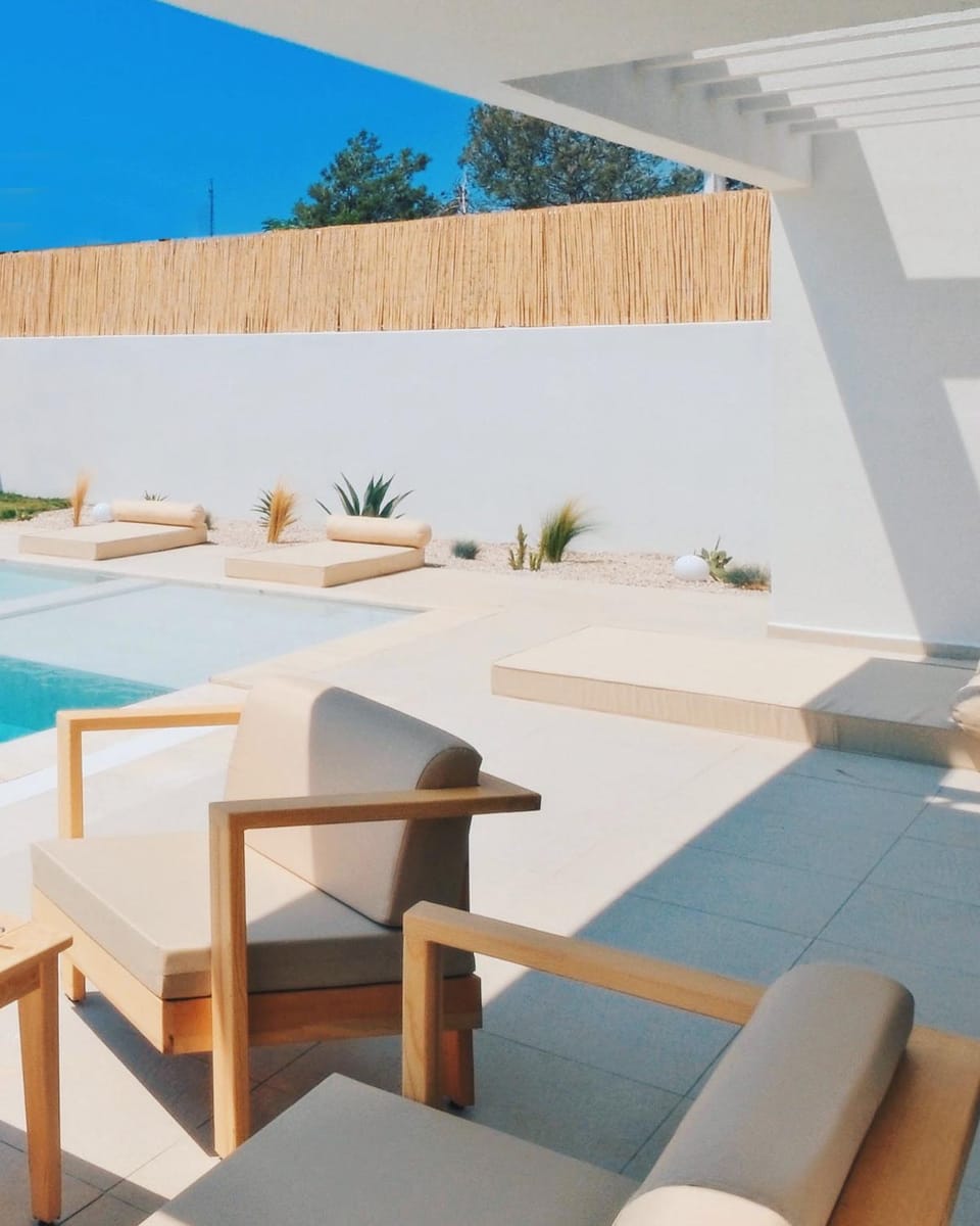 Patio, Day, View (from property/room), Balcony/Terrace, Living room, Seating area, Pool view, Swimming pool, sunbed