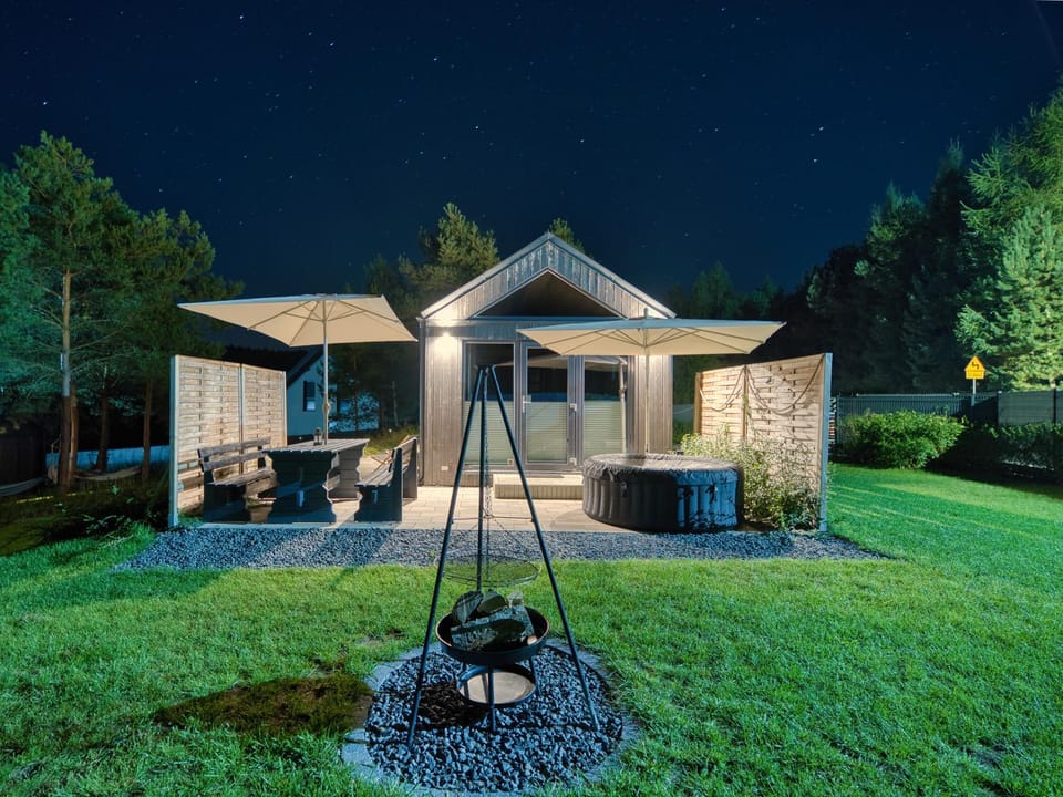 Night, Natural landscape, Garden, Garden view