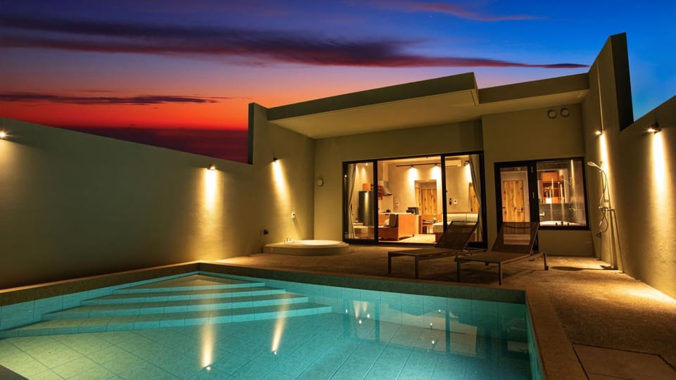 Property building, Pool view, Swimming pool