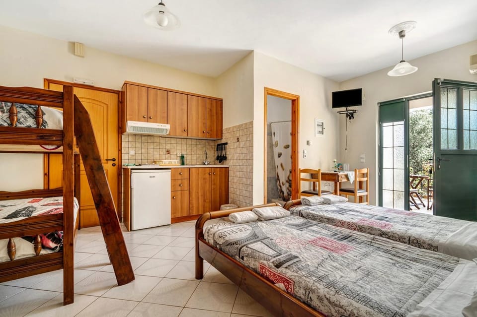 Property building, Living room, Bedroom