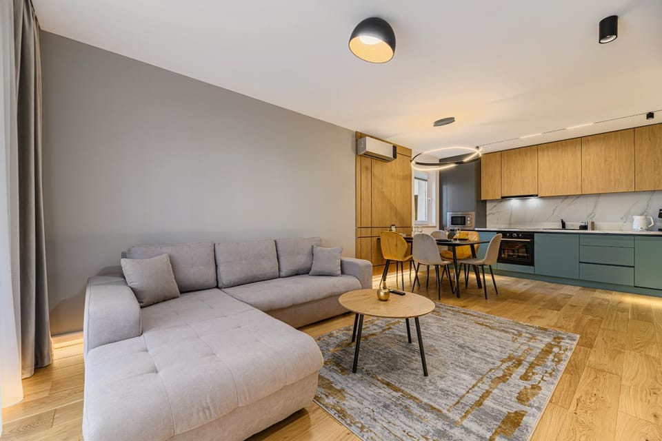 Kitchen or kitchenette, Living room, Seating area, Dining area, stove