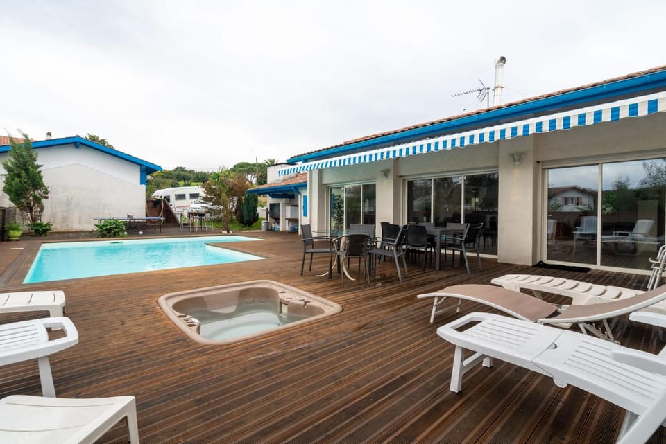 Property building, Living room, Swimming pool