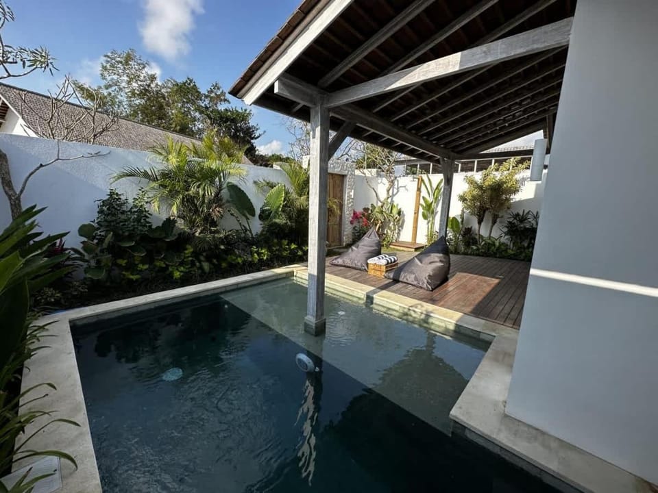 Patio, Day, Natural landscape, Garden, Garden view, Pool view, Swimming pool, sunbed