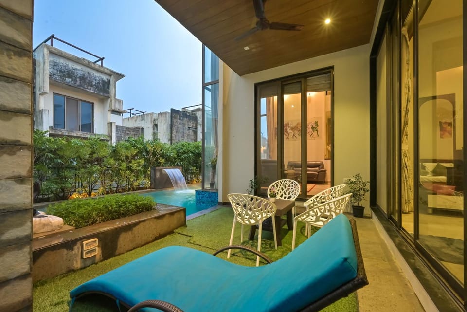View (from property/room), Seating area, Swimming pool