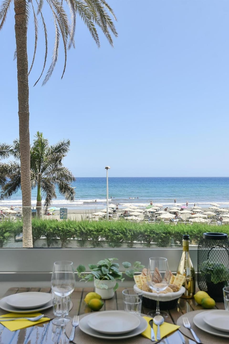 Balcony/Terrace, Dining area, Beach, Sea view