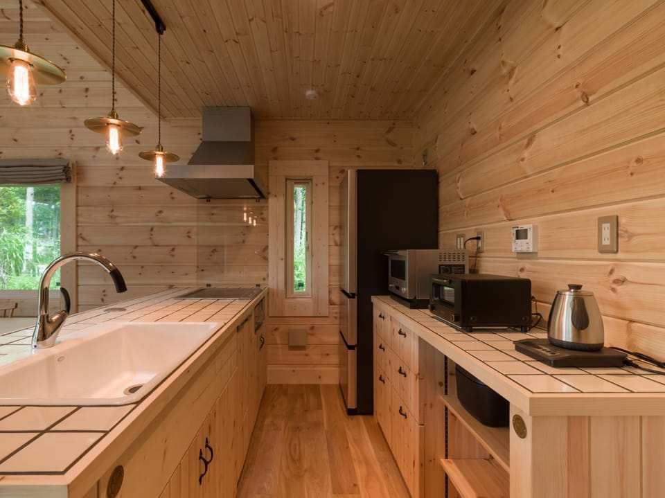 Kitchen or kitchenette, minibar, stove, toaster, kitchen