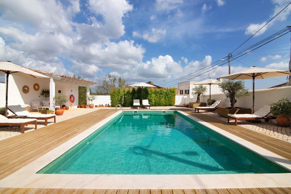 Property building, Living room, Swimming pool