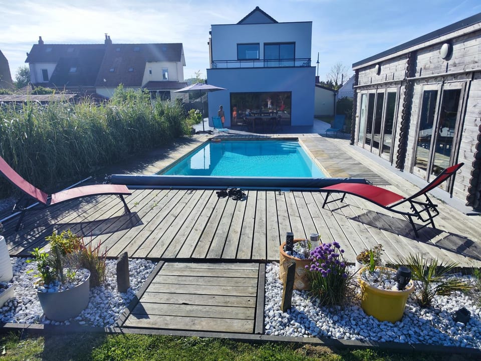 Villa Oriel avec piscine privée à NEUFCHATEL-HARDELOT Villa in Hauts-de-France