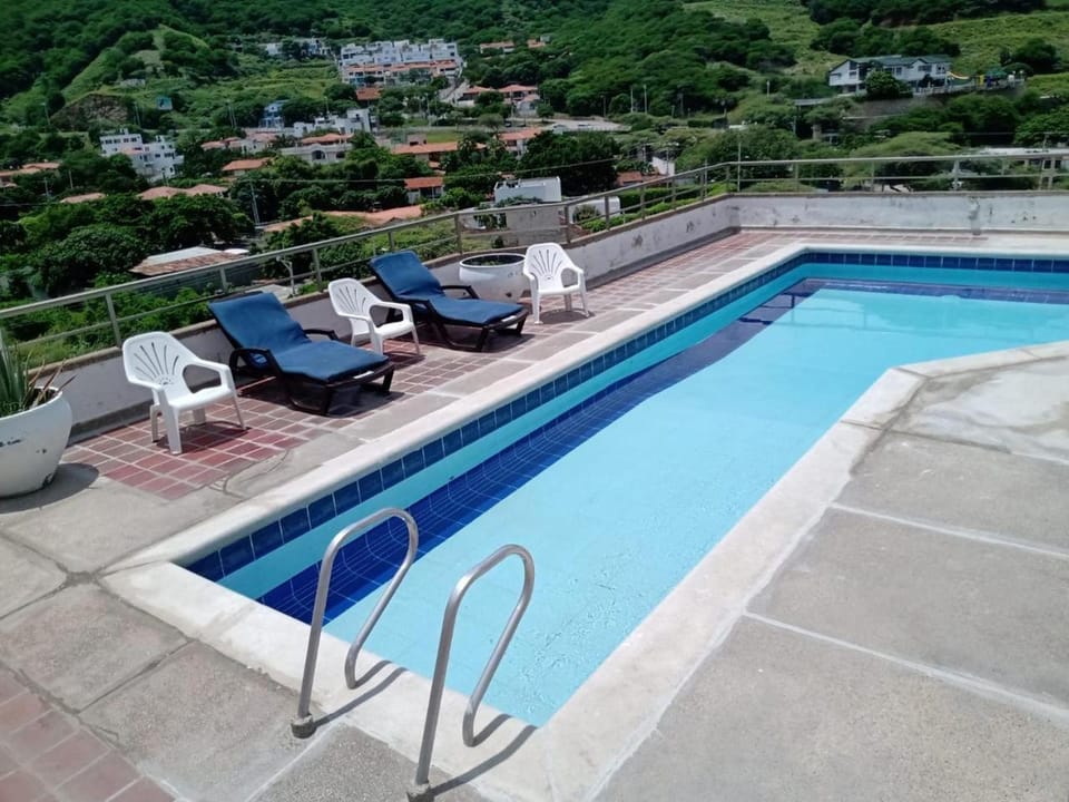 El Rodadero, 4 habitaciones con piscina y terraza Apartment in Gaira