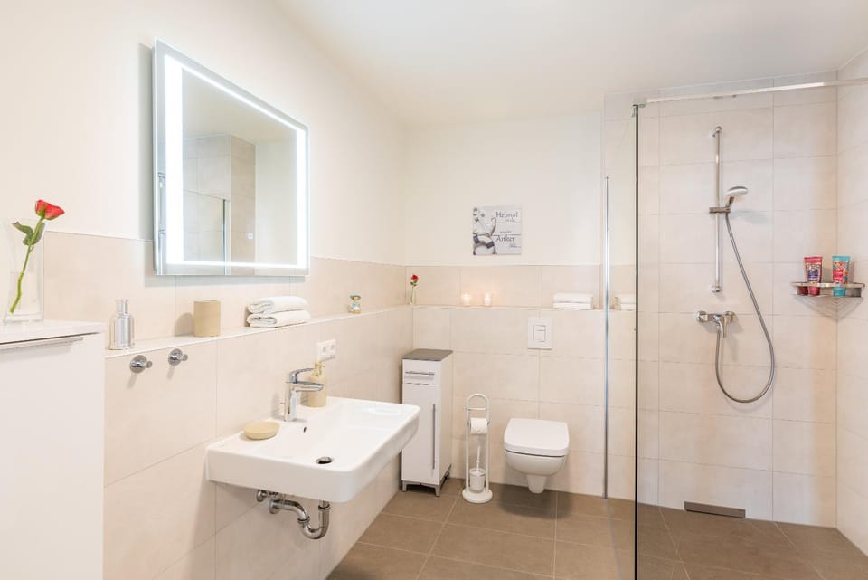 Shower, Toilet, Bathroom, towels