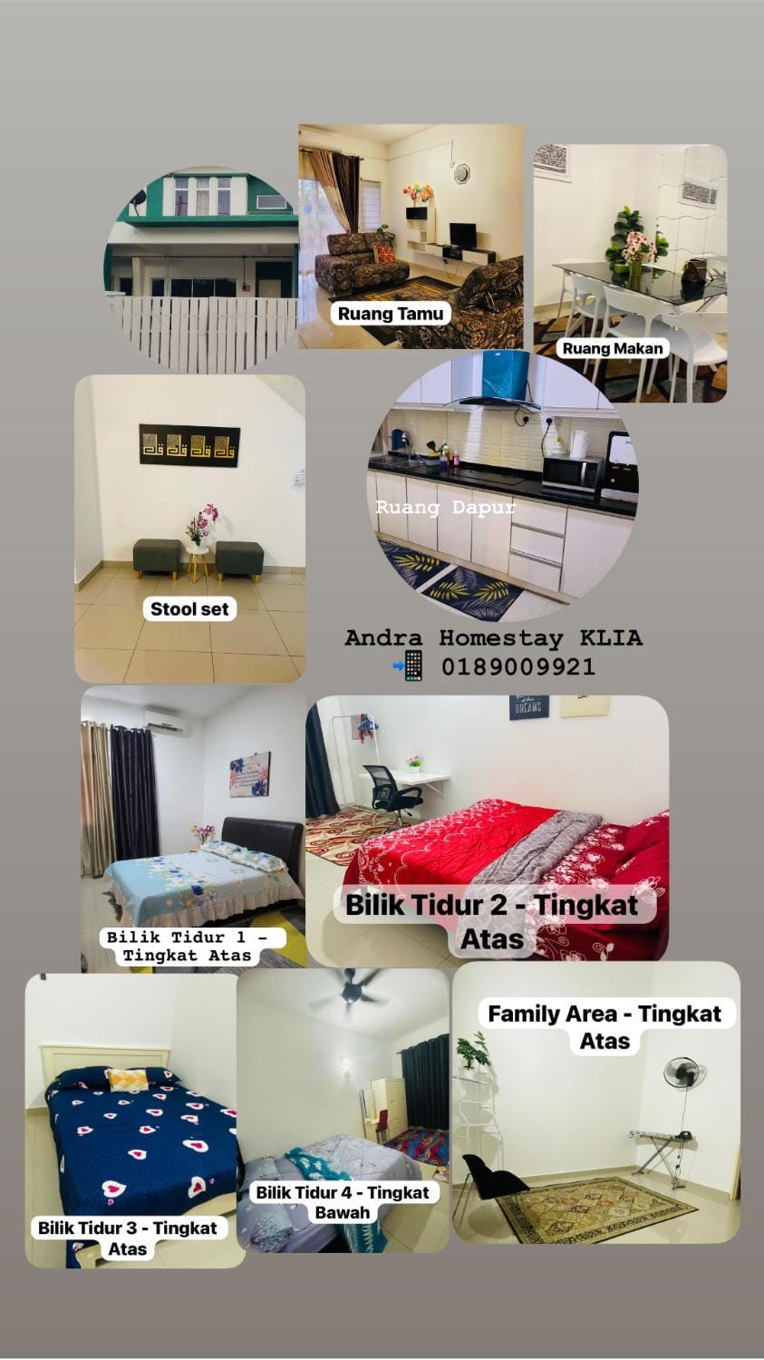 Andra Homestay KLIA,13 mins to KLIA ,Self Check-in,Free WiFi & Parking,Family Friendly House in Negeri Sembilan, Malaysia