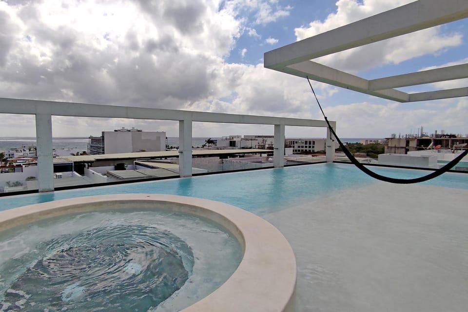Patio, Day, Hot Tub, Pool view, Sea view, Swimming pool, sunbed