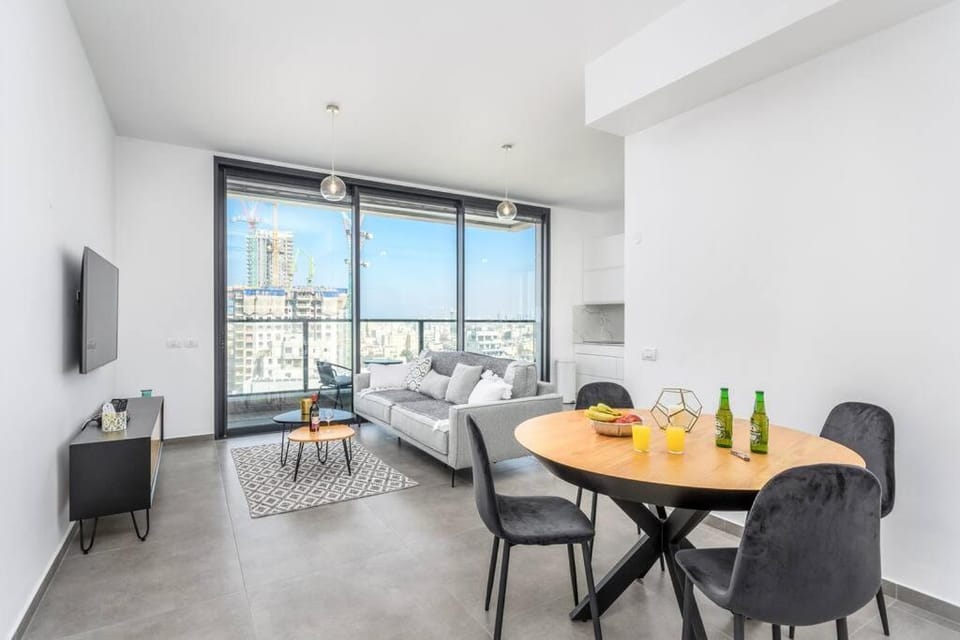 Bat Yam SEA VIEW 2BR/2Bath in New Building Apartment in Center District