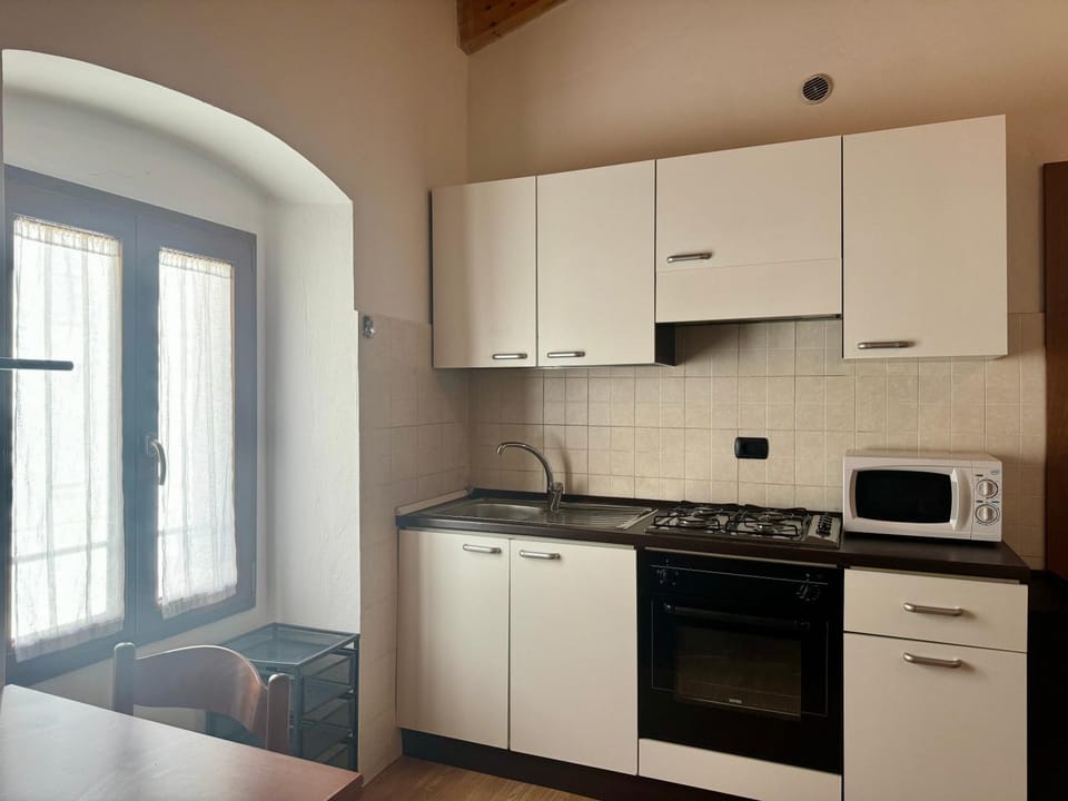 Kitchen or kitchenette, minibar, stove