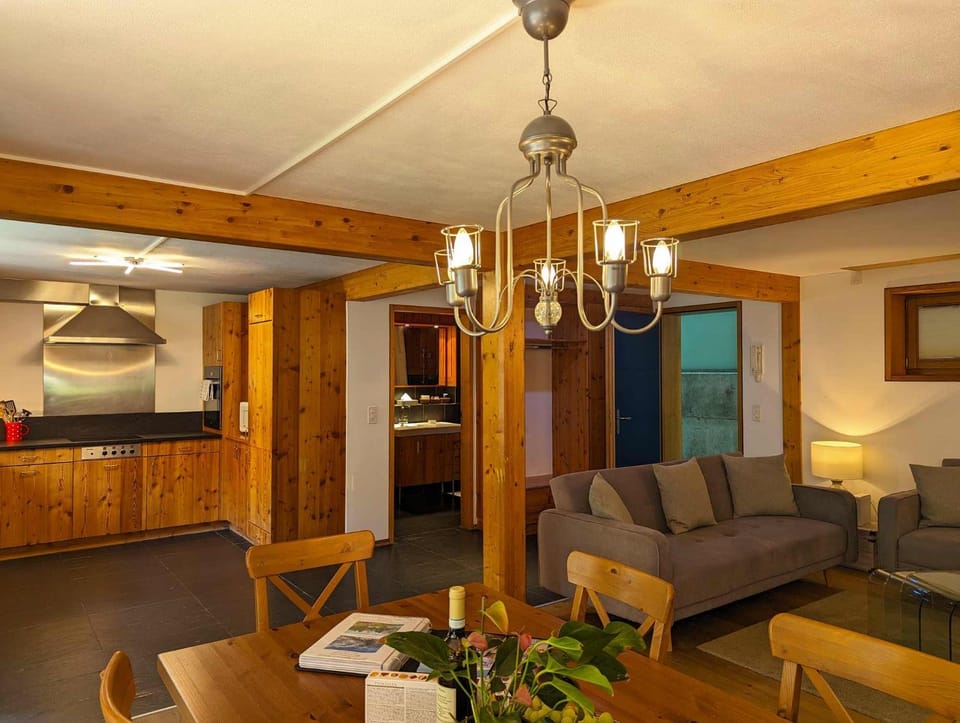 Kitchen or kitchenette, Living room, Dining area