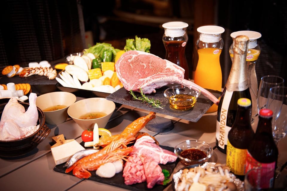 BBQ facilities, BBQ facilities, Food and drinks, Food, Dinner, Drinks