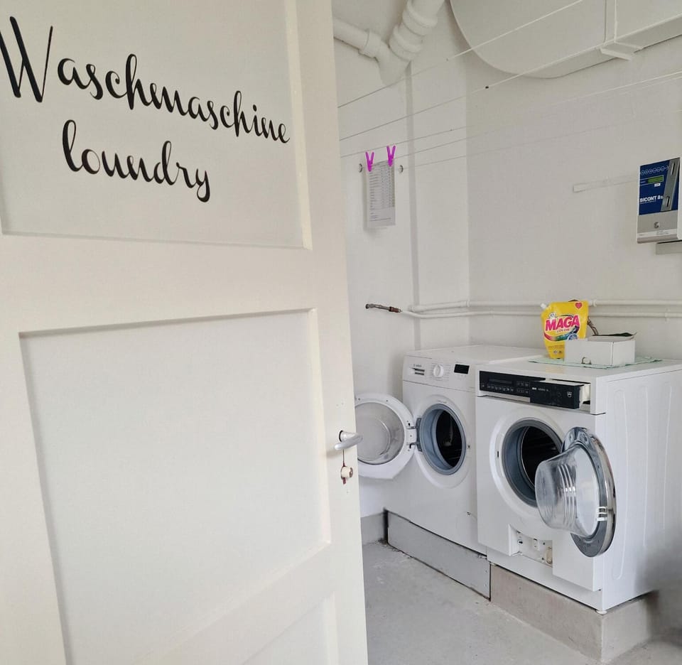 flat iron, washing machine