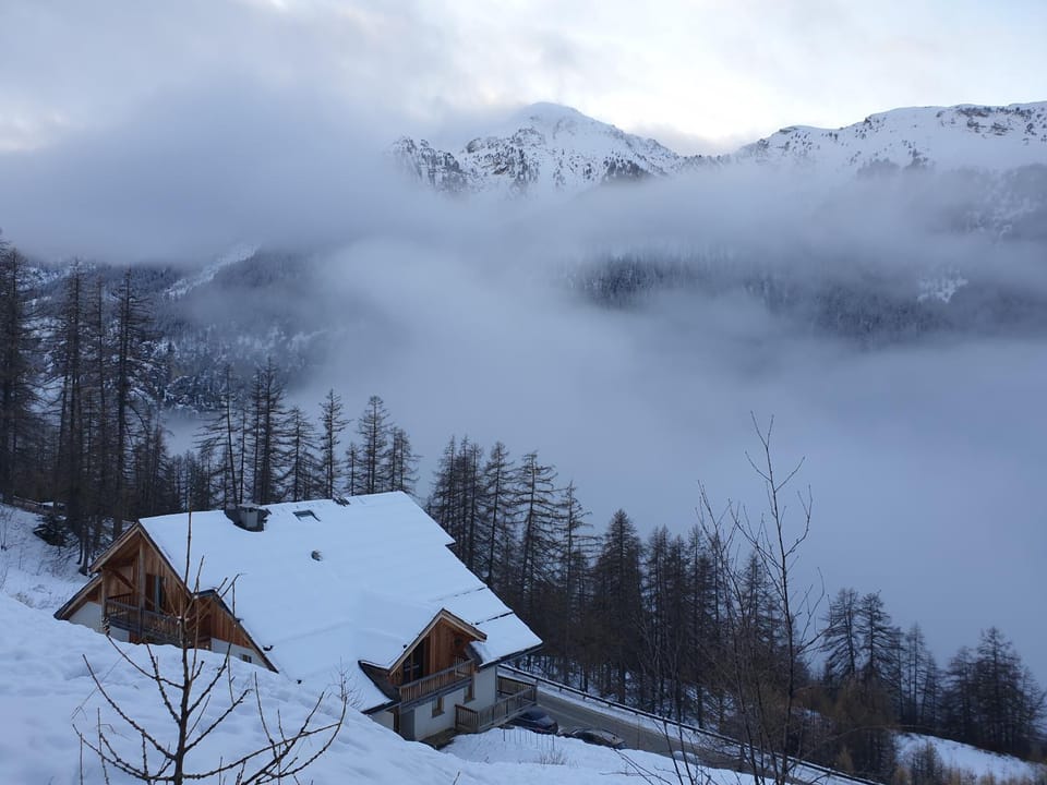 Natural landscape, Winter, Mountain view