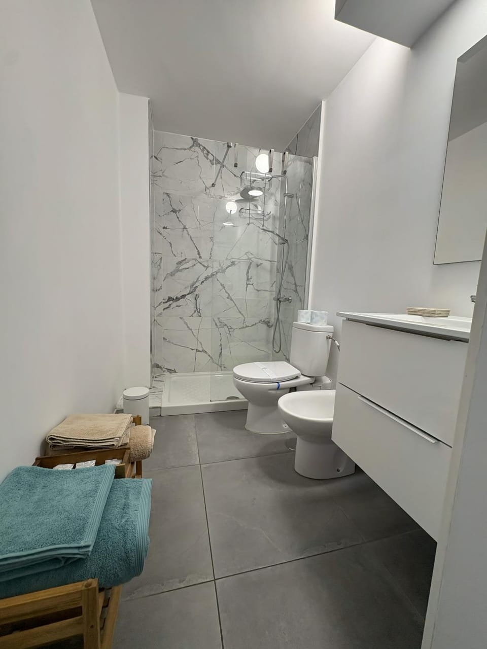 Shower, Toilet, Bathroom, bidet, towels