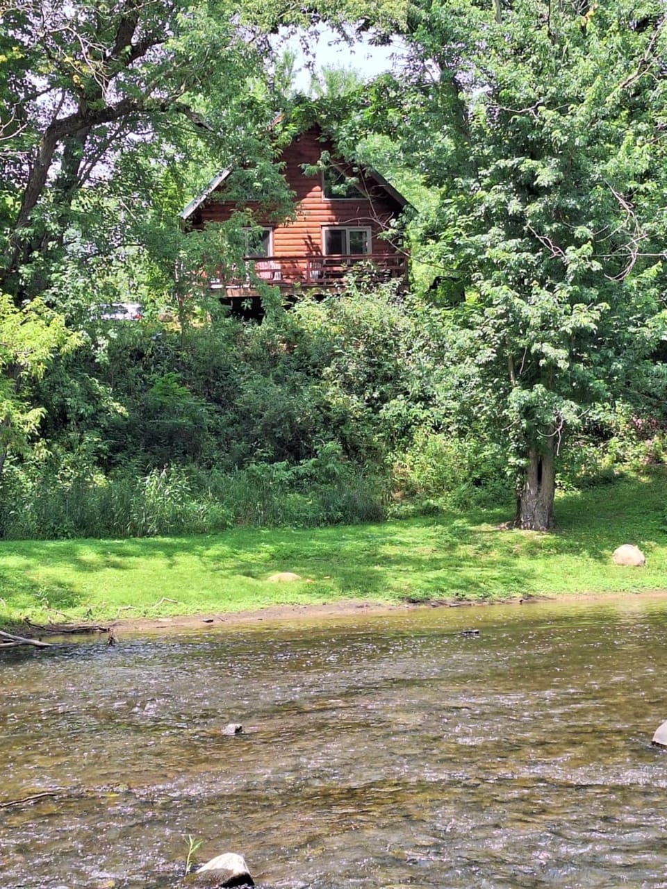 Property building, Natural landscape, River view