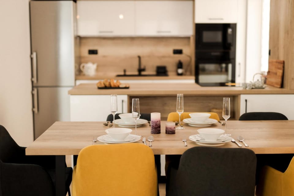 Kitchen or kitchenette, Living room, dishwasher, minibar, pet friendly, toaster