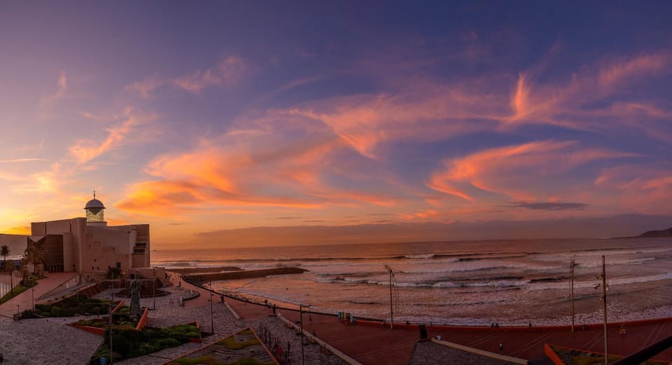 Beach, Sea view, Sunset