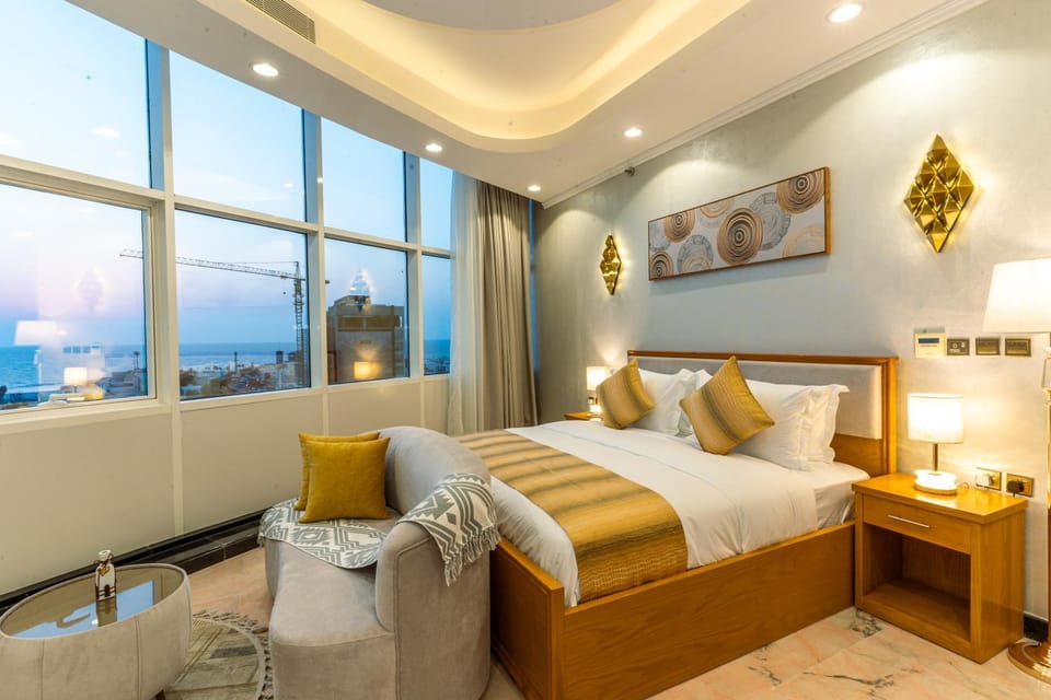 Bed, Photo of the whole room, Bedroom, Sea view