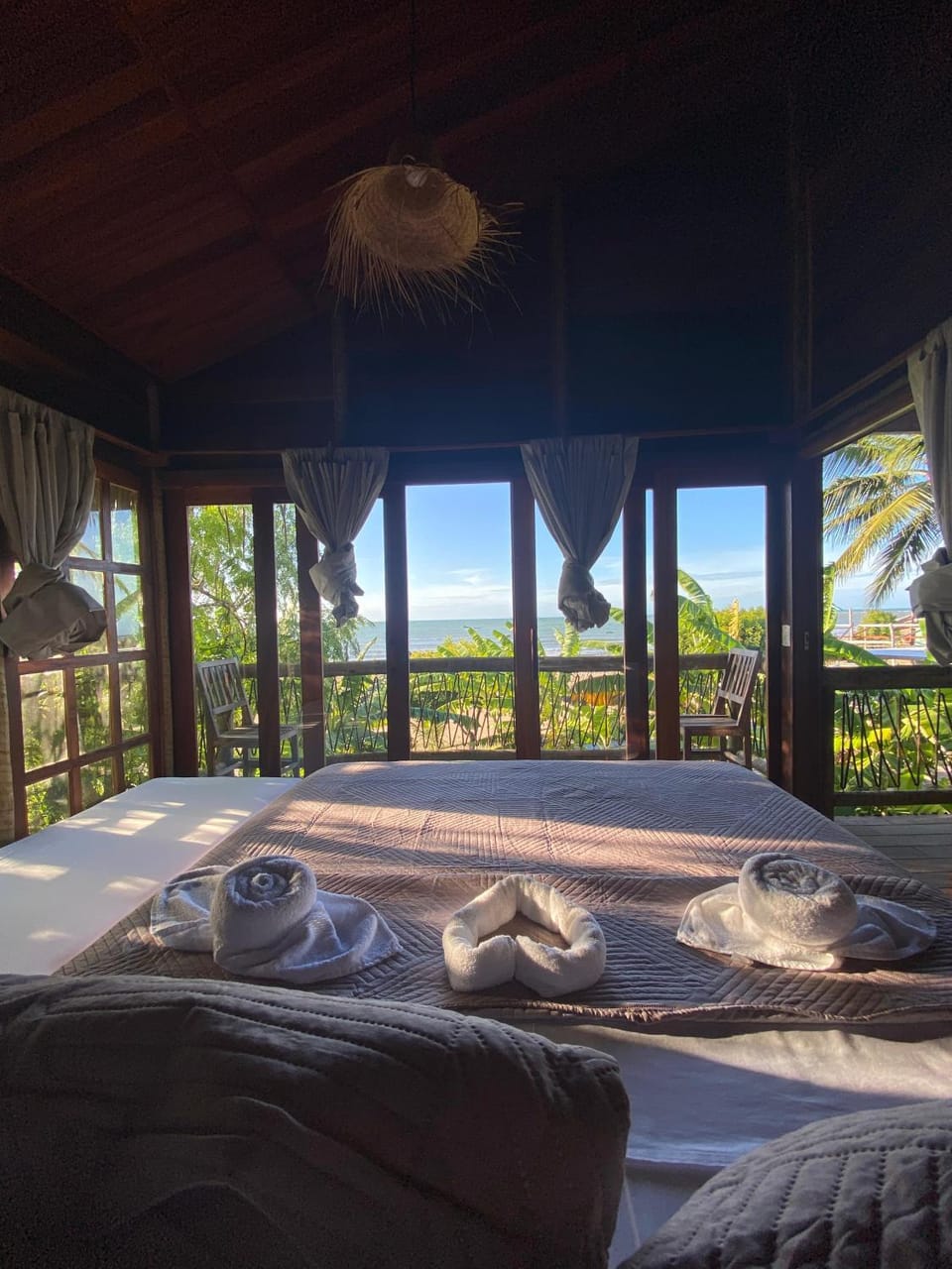 Bed, Natural landscape, View (from property/room), towels