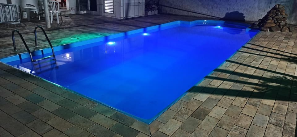 Night, Pool view, Swimming pool