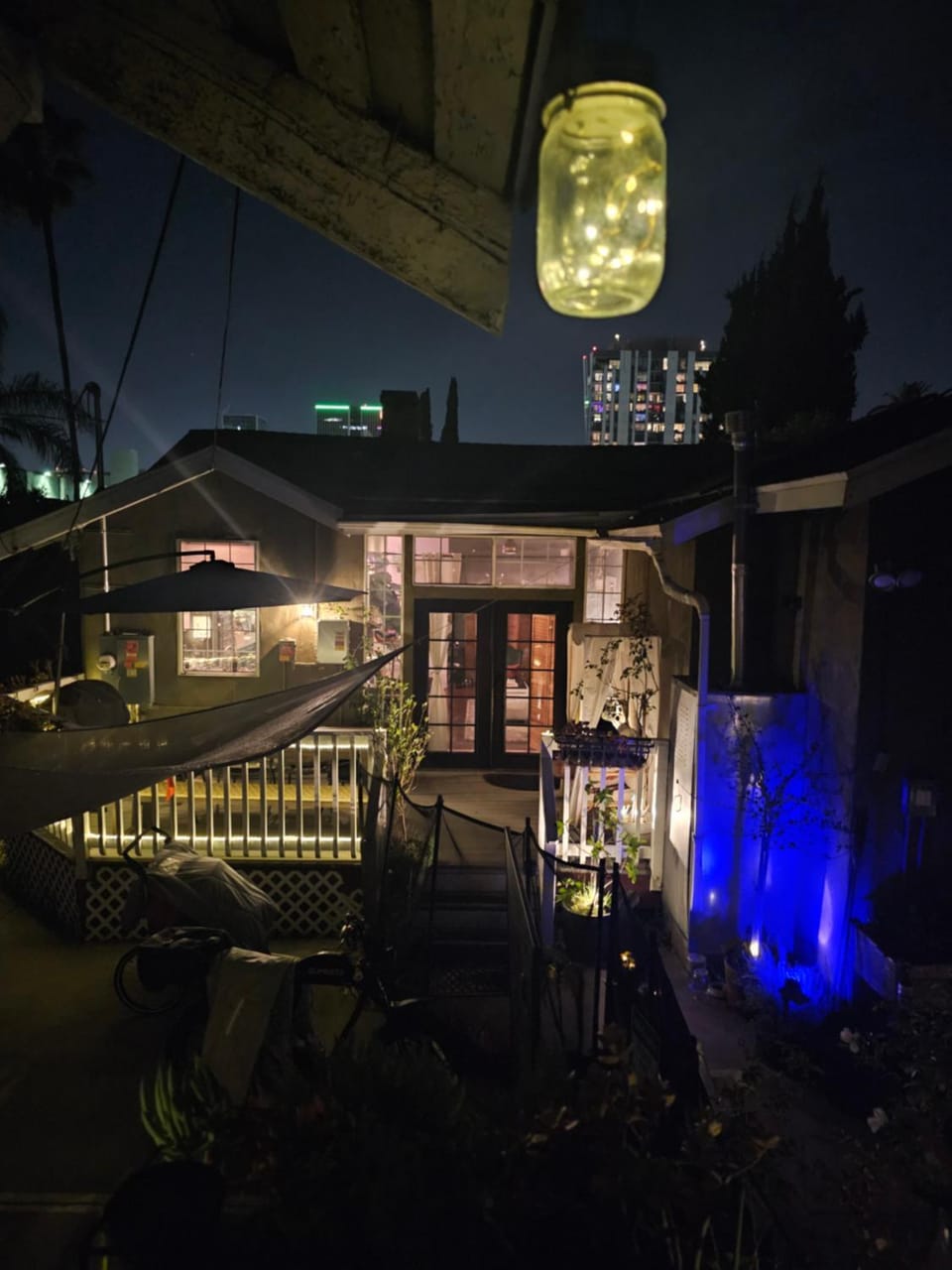 Property building, Night, Balcony/Terrace