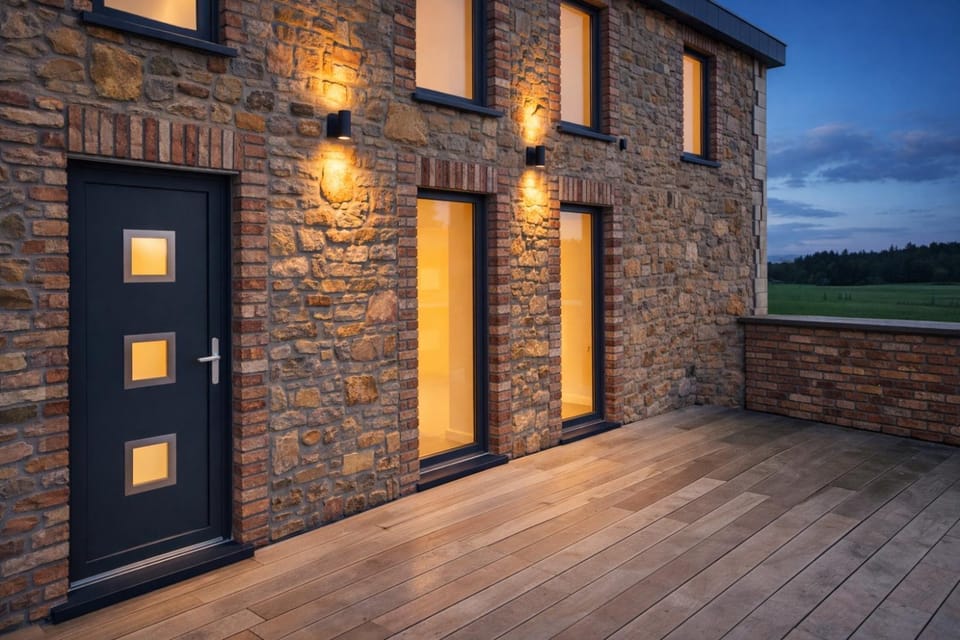 Facade/entrance, Night