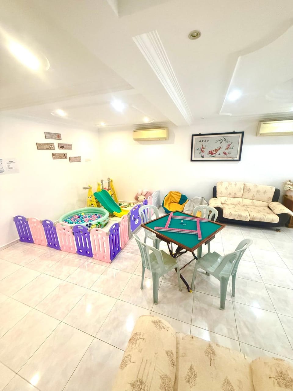Children play ground, Living room, Seating area
