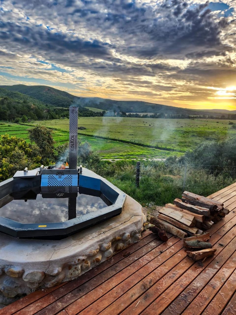 Hot Tub, Sunset