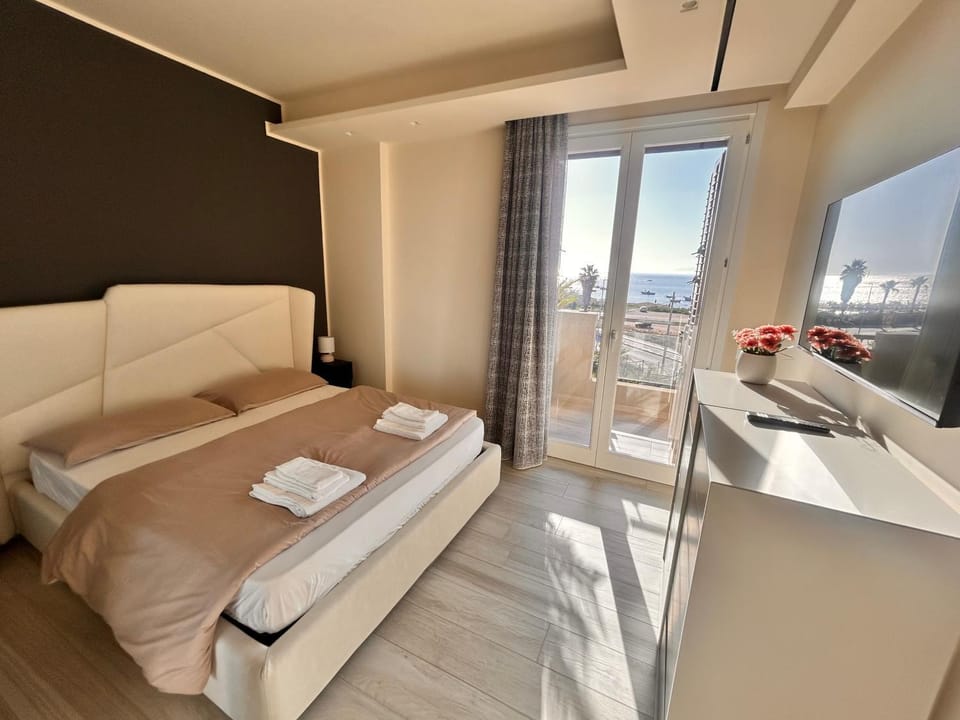 View (from property/room), Bedroom, Sea view
