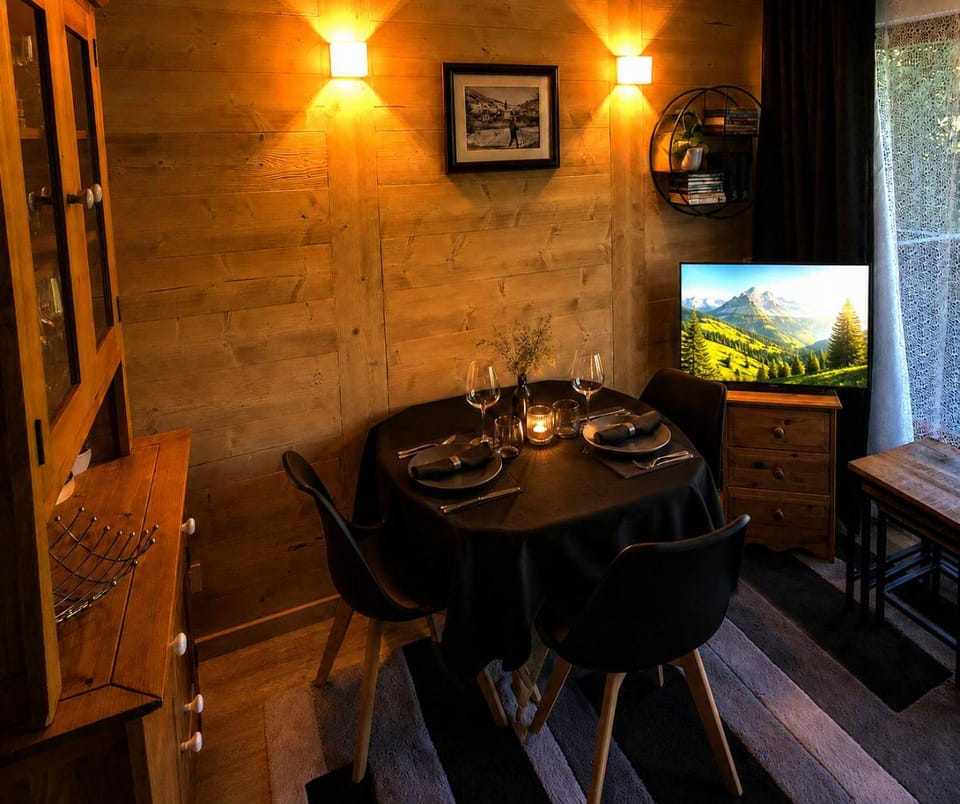 Studio 3 étoiles Les Helianthes, Wifi, Garage Apartment in La Clusaz