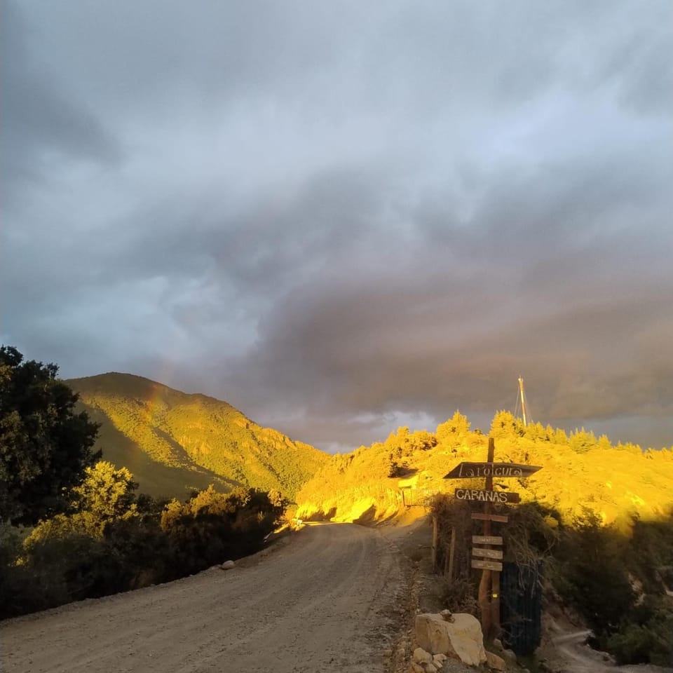 Facade/entrance, Mountain view, Sunset