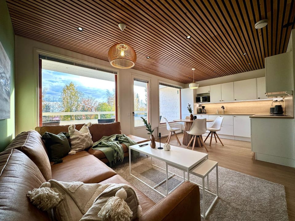 Living room, kitchen