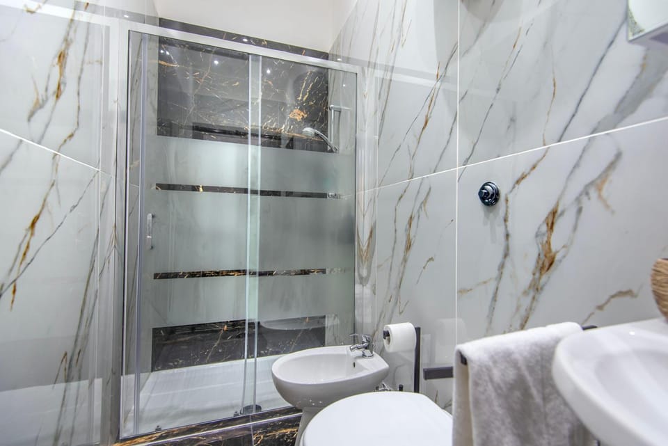 Shower, Toilet, Bathroom, towels