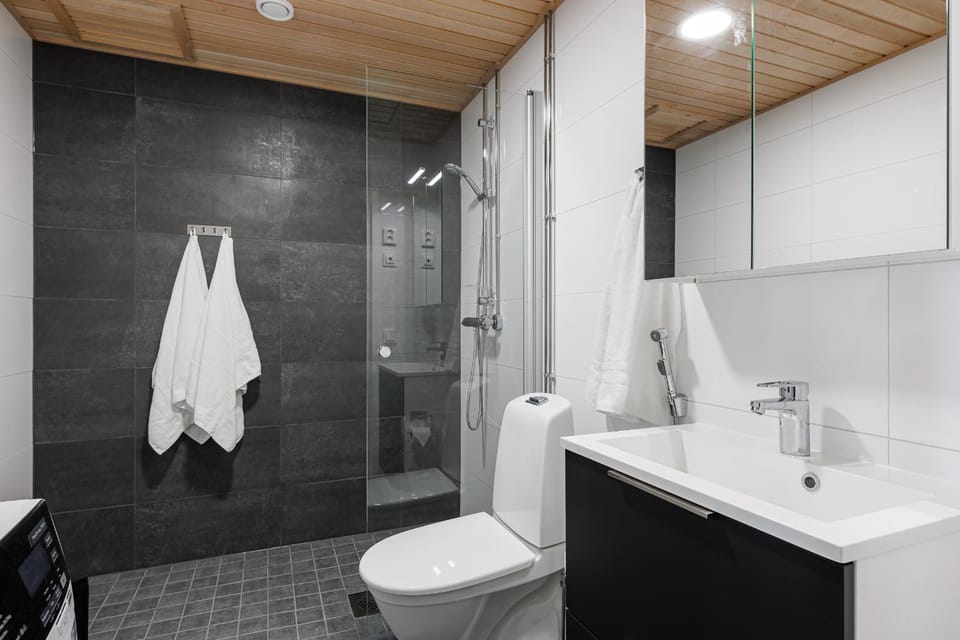 Shower, Toilet, Bathroom, bidet, towels