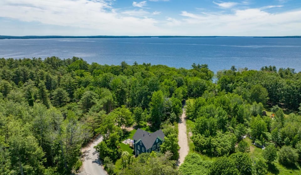 Spring, Natural landscape, Bird's eye view, Lake view