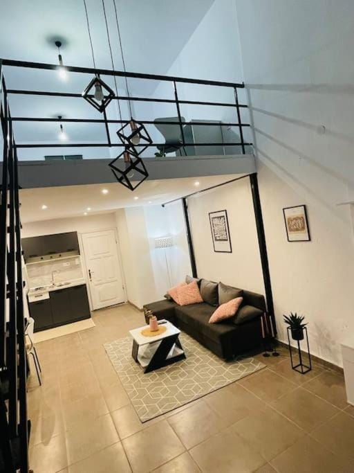 Living room, kitchen