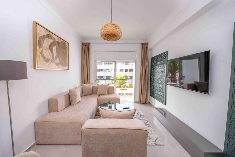 Tradition Meets Modern: 2BR Flat in Rabat Hassan Apartment in Rabat