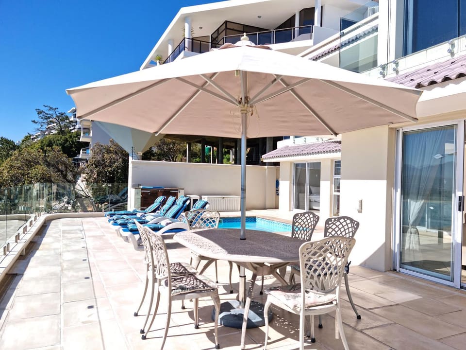 Property building, Patio, Day, View (from property/room), Balcony/Terrace, Pool view, Swimming pool, sunbed